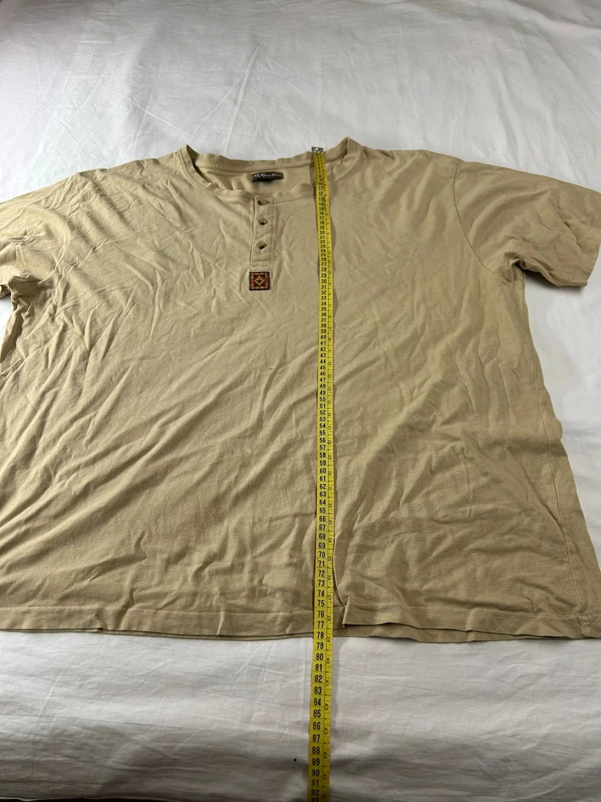 Beige vintage T-shirt atlas voor heren – photo 9